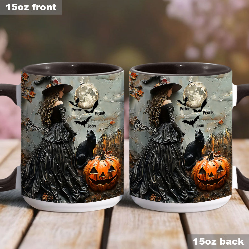 Fröhliches Halloween – personalisierte Tasse mit Muttermotiv