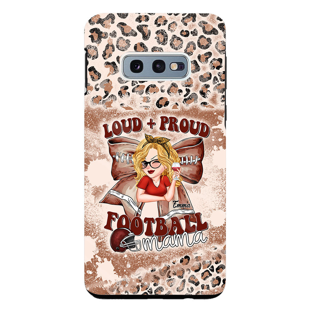 Loud Proud Football Any Title - Personalized Football Clear Phone Case