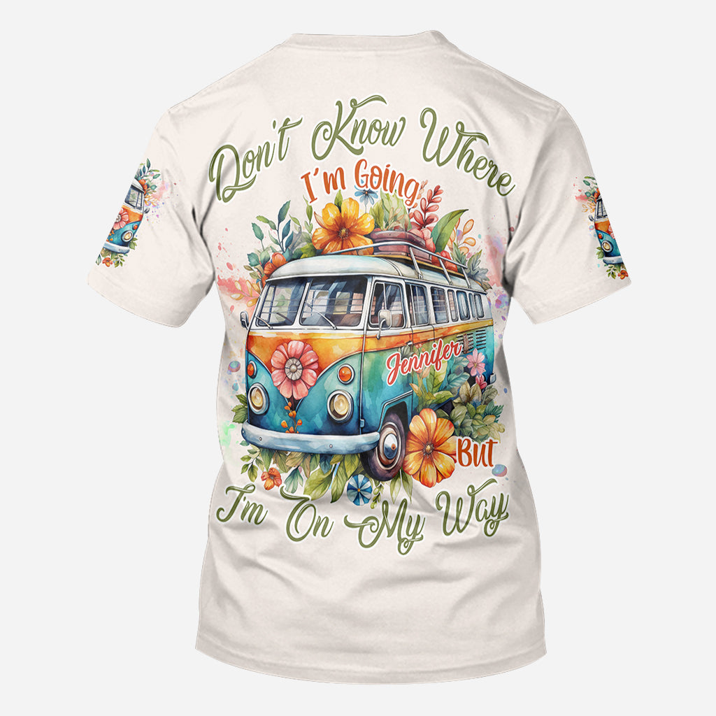 Unterwegs – Personalisiertes Hippie-Shirt