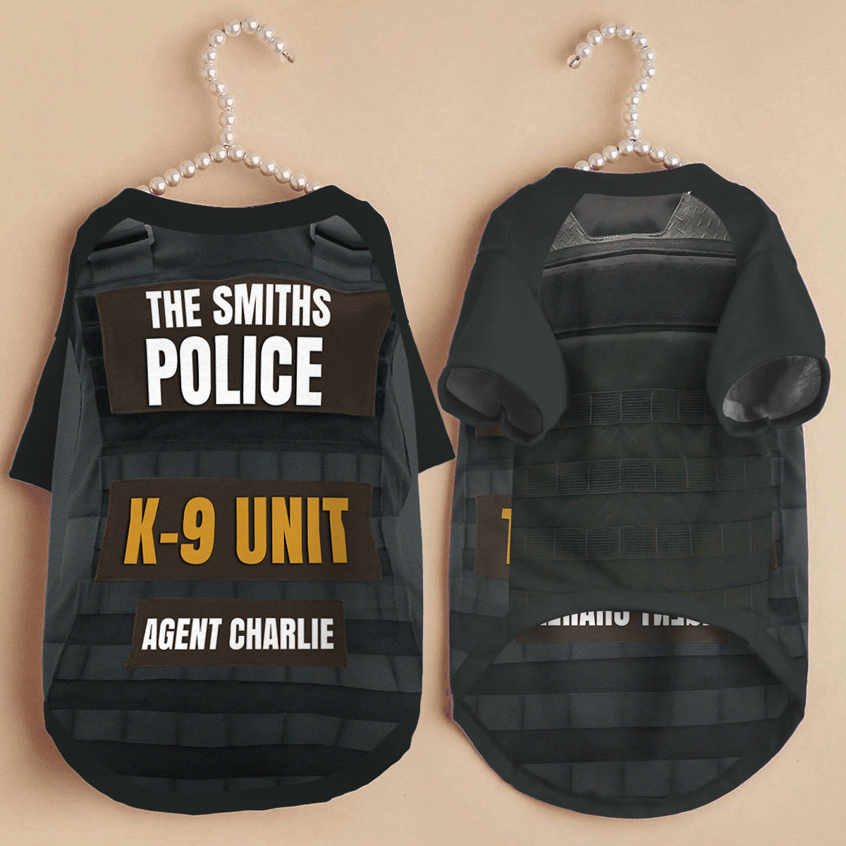 Polizeibeamter K9-Einheit Gefangener - Personalisiertes Hunde-Haustier-Shirt