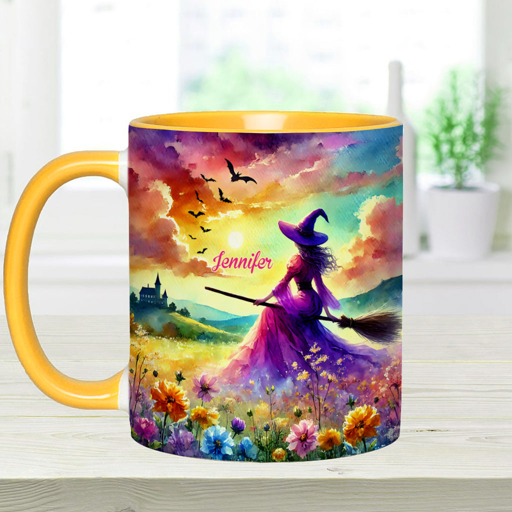 Wunderschöne Hexe – Personalisierte Tasse mit Hexenmotiv