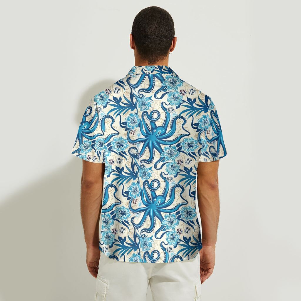 Cooler Oktopus – Personalisiertes Hawaiihemd für Meeresliebhaber