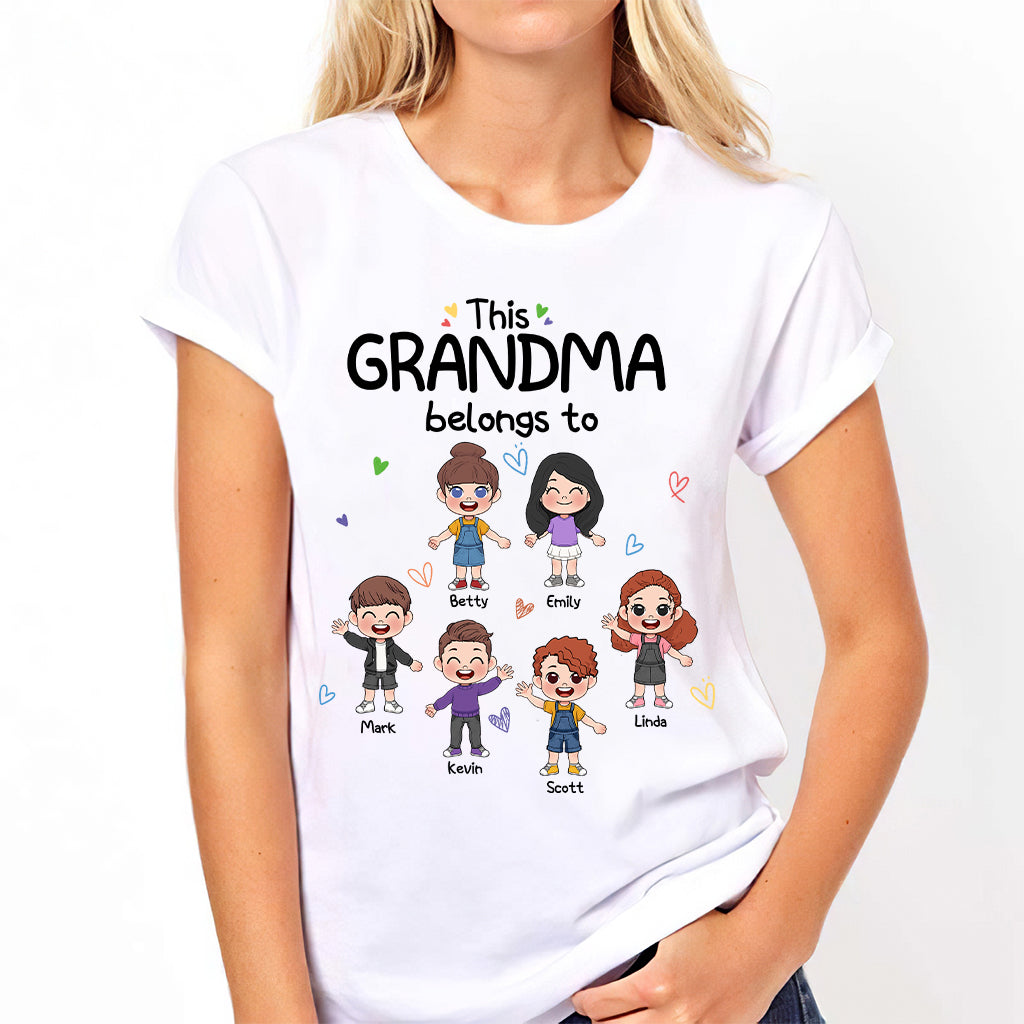 Dieses Oma-Shirt gehört zu – personalisiertes Oma-T-Shirt und Hoodie