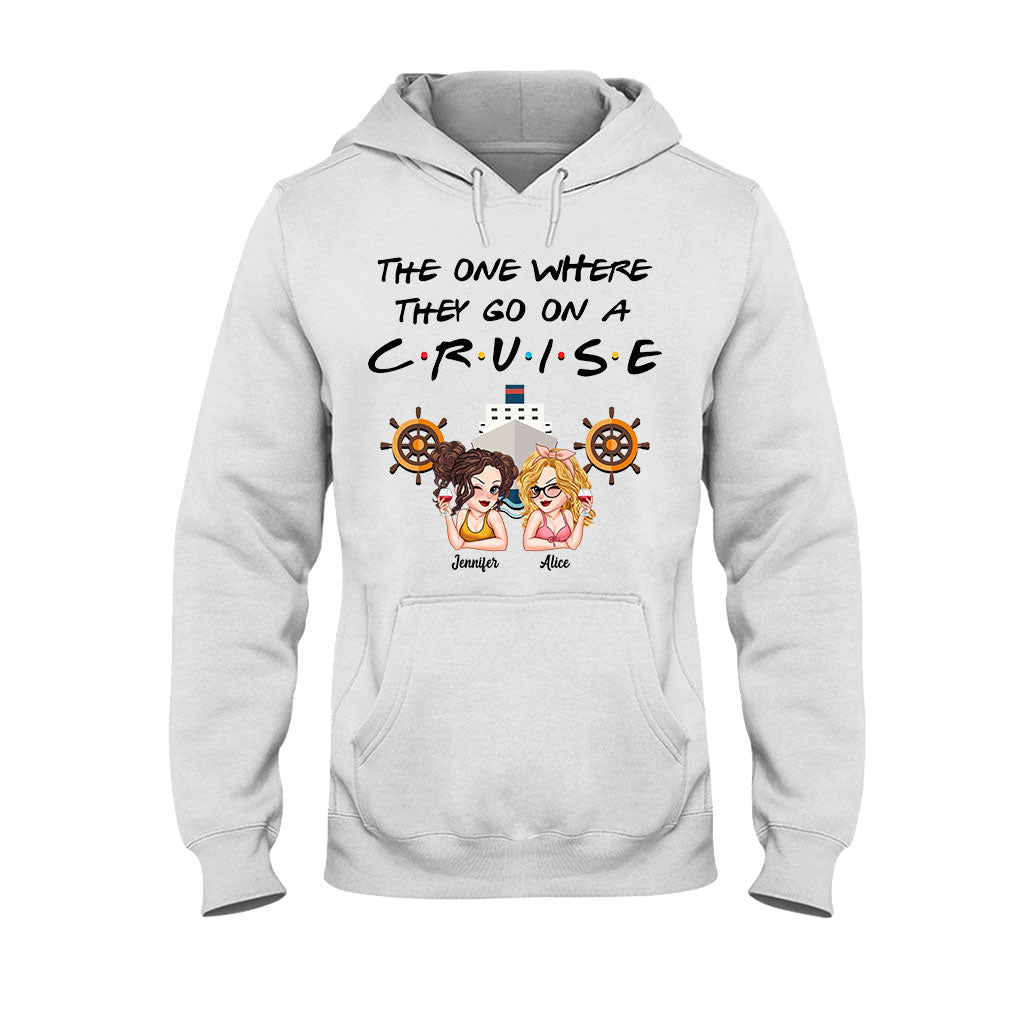 The One Where They Go On A Cruise - Personalized Cruising T-shirt And Hoodie