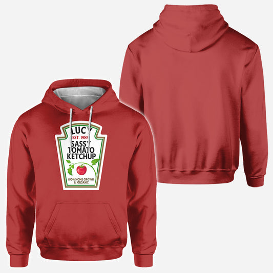 Freches Ketchup-Senf-Kostüm – personalisiertes Halloween-Shirt