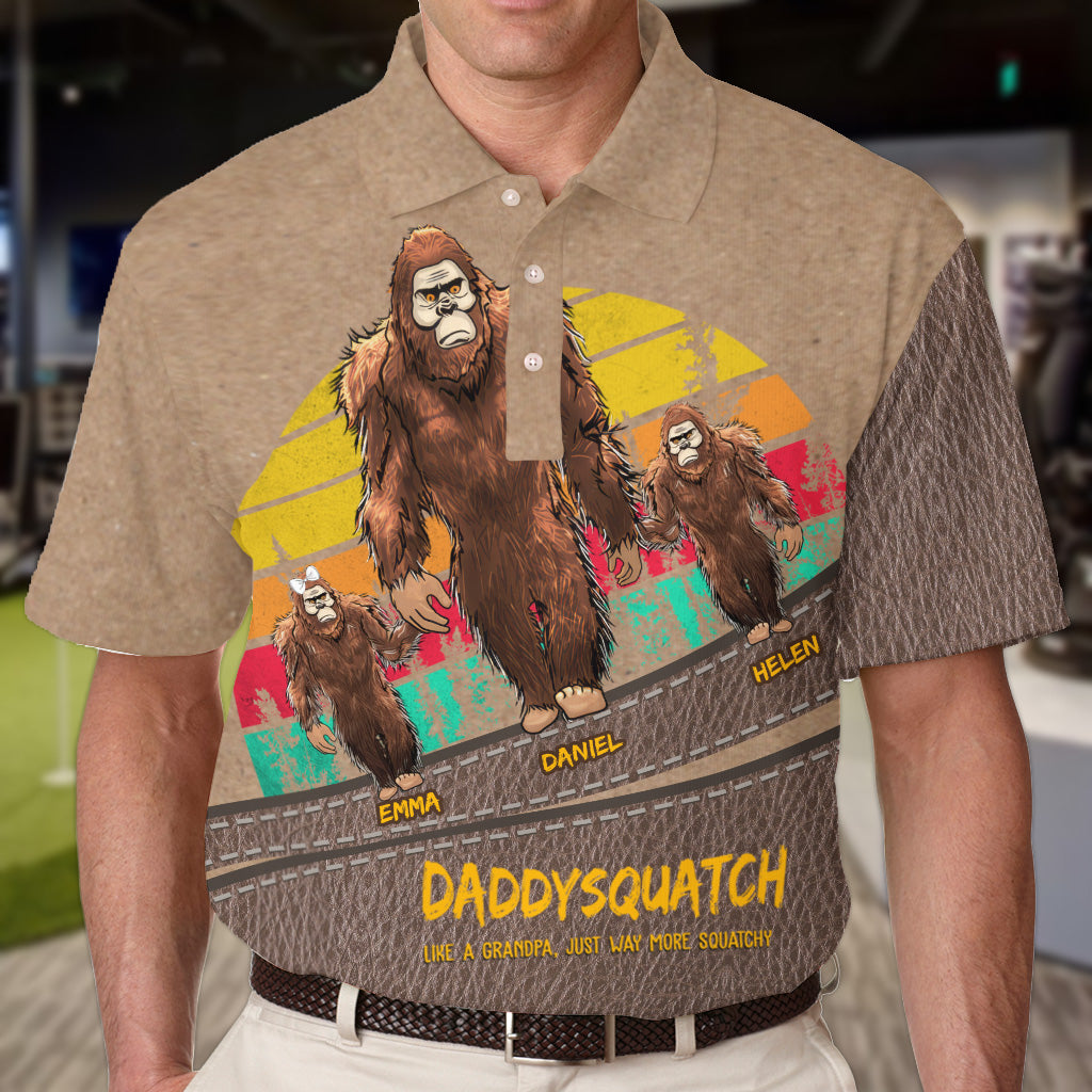 Dadsquatch - Personalisiertes Vater-Poloshirt