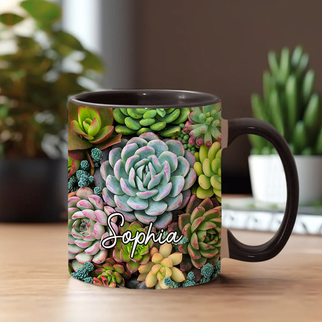 Wunderschöne Kakteen und Sukkulenten – personalisierte Kaktus-Tasse