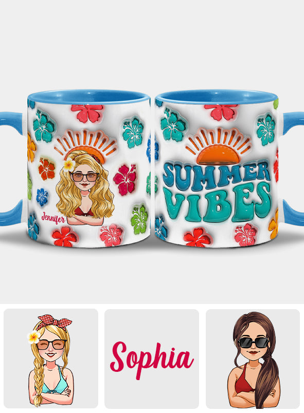 Sommerfeeling – Personalisierte Tasse für Meeresliebhaber
