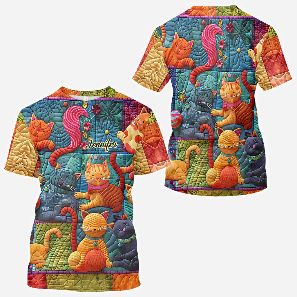 Wunderschöne Katzen – Personalisiertes T-Shirt mit Katzenmotiv