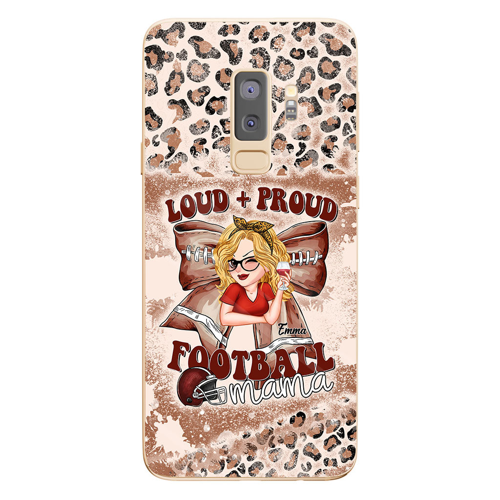 Loud Proud Football Any Title - Personalized Football Clear Phone Case