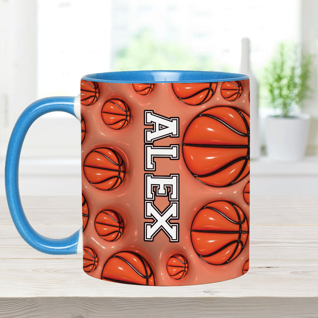 Personalisierte Tasse mit Basketballmotiv für Basketballfans