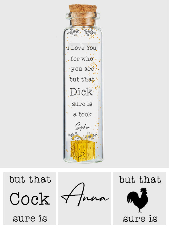 Ich liebe dich, so wie du bist – Personalisierte Mini-Flaschenanhänger für Paare