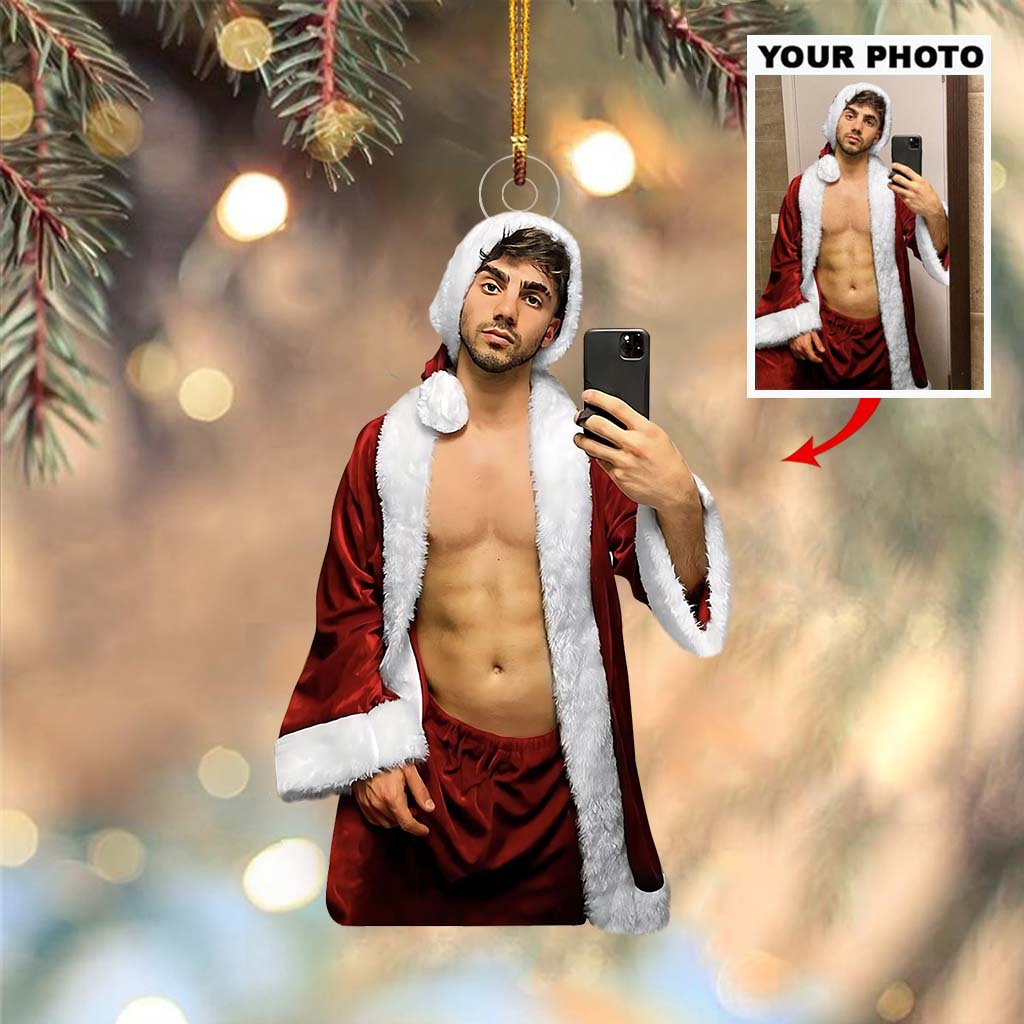 Foto-Ornament als Geschenk für die Freundin – personalisiertes, individuell geformtes Ornament für Paare