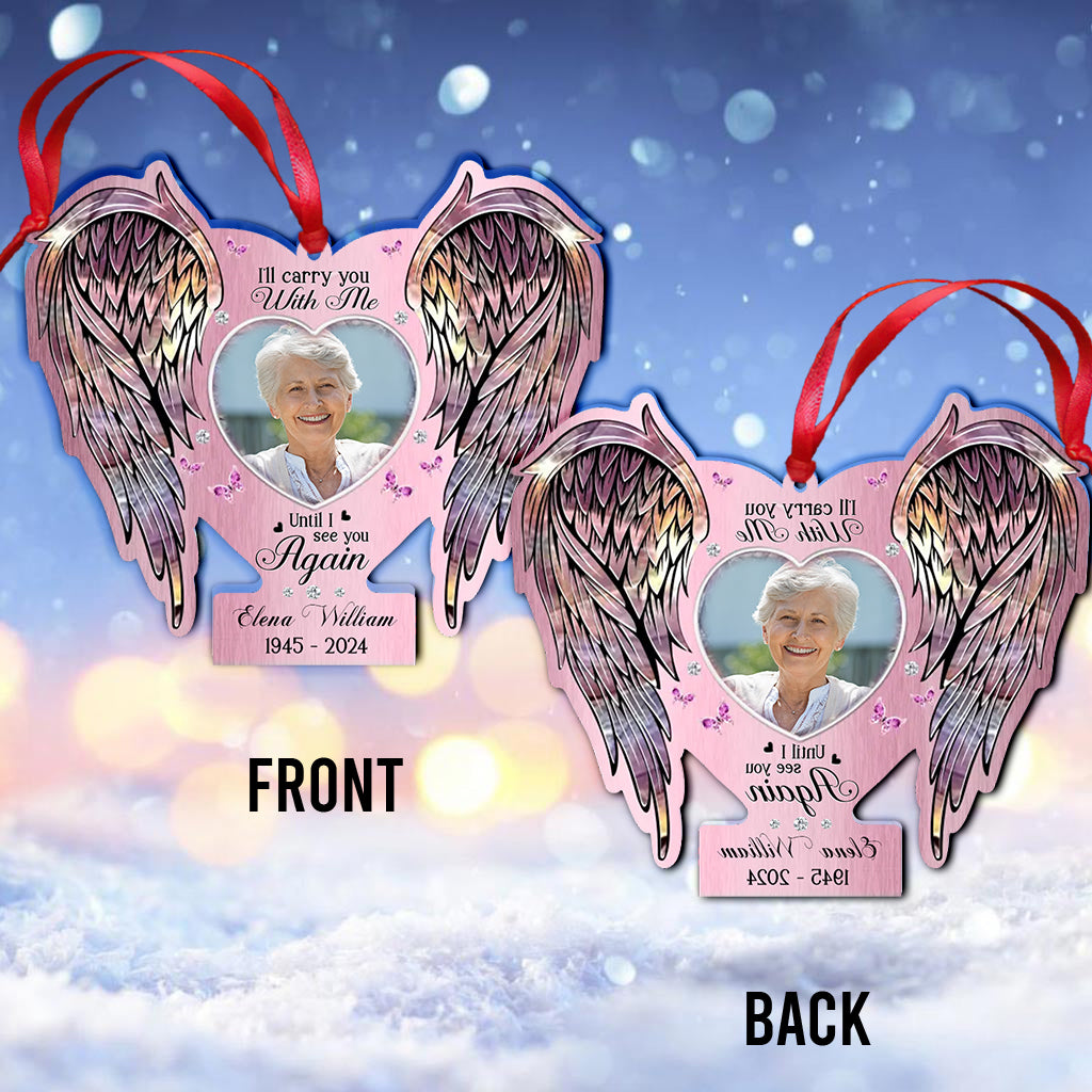 Memorial Wings Your Wings Were Ready But My Heart Was Not - Personalized Memorial Ornament
