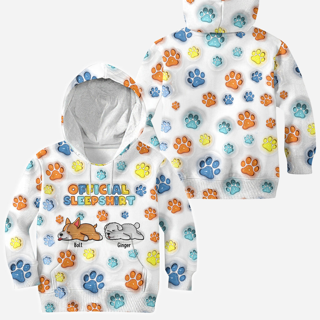Offizielles Schlafshirt – Personalisiertes Shirt mit Hundemotiv