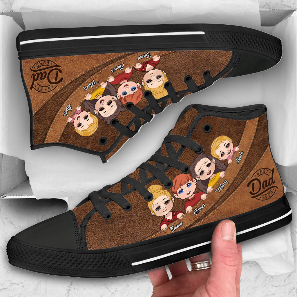 Bester Papa aller Zeiten – Personalisierte High-Top-Schuhe für Väter
