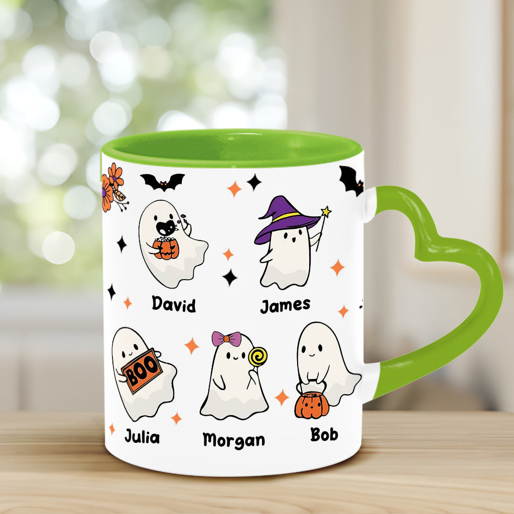 Nana's Boo Crew – Personalisierte Tasse mit Herzgriff für Oma