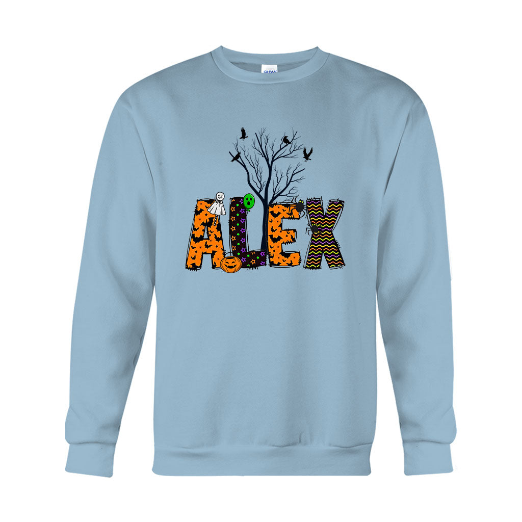 Fröhliches Halloween – personalisiertes Kinder-T-Shirt und Hoodie