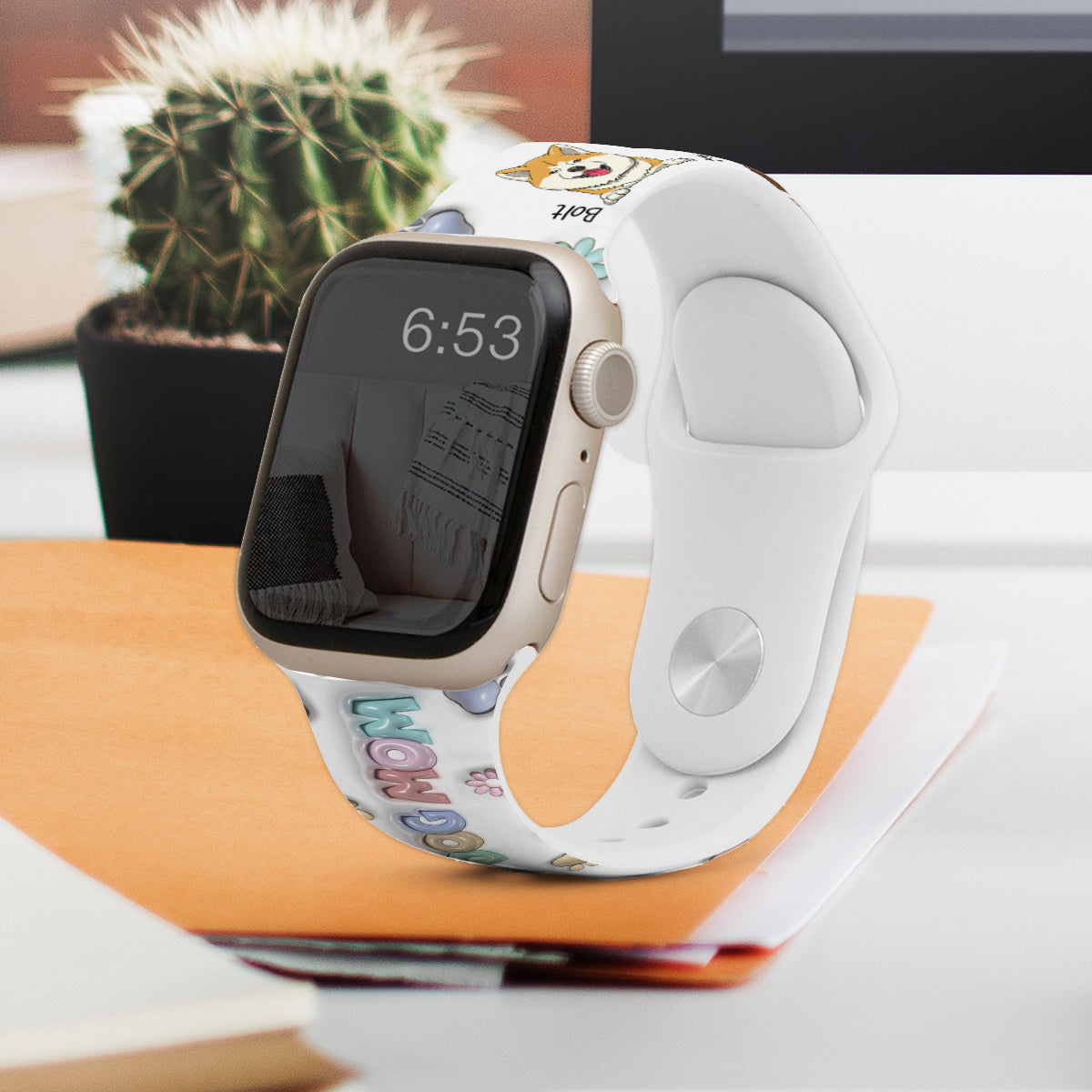 Haustiermama – Personalisiertes Apple Watch-Armband für Hunde