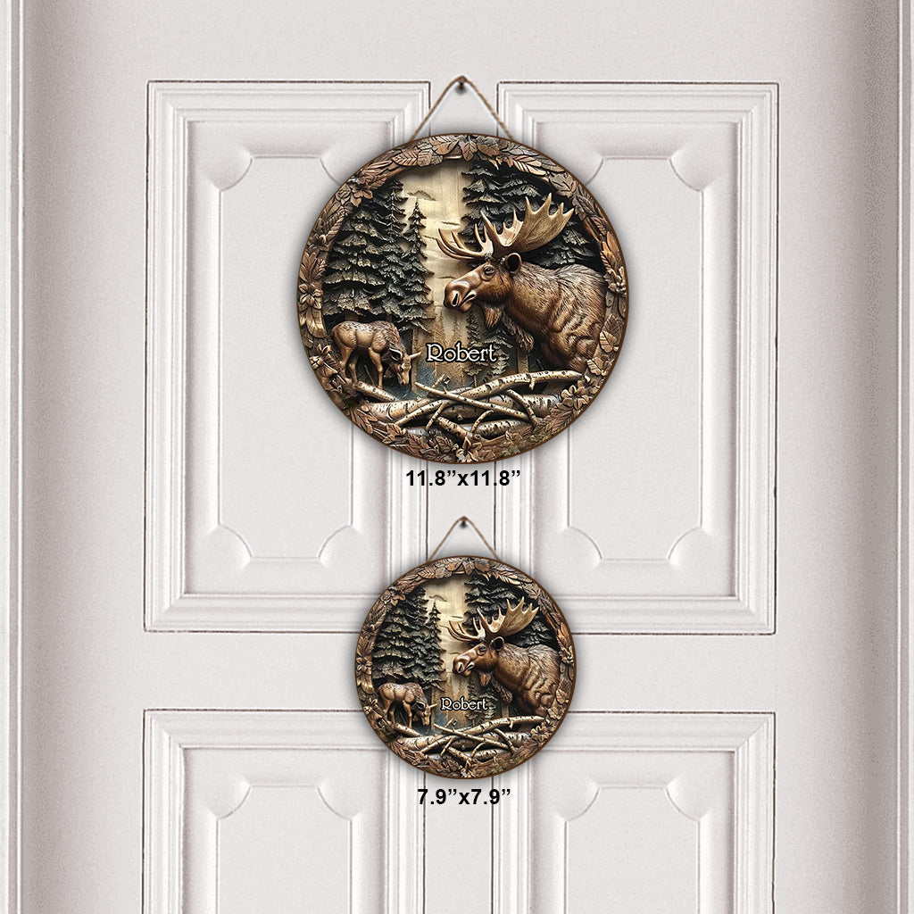 Liebe zur Jagd – Personalisiertes Jagd-Rundholzschild