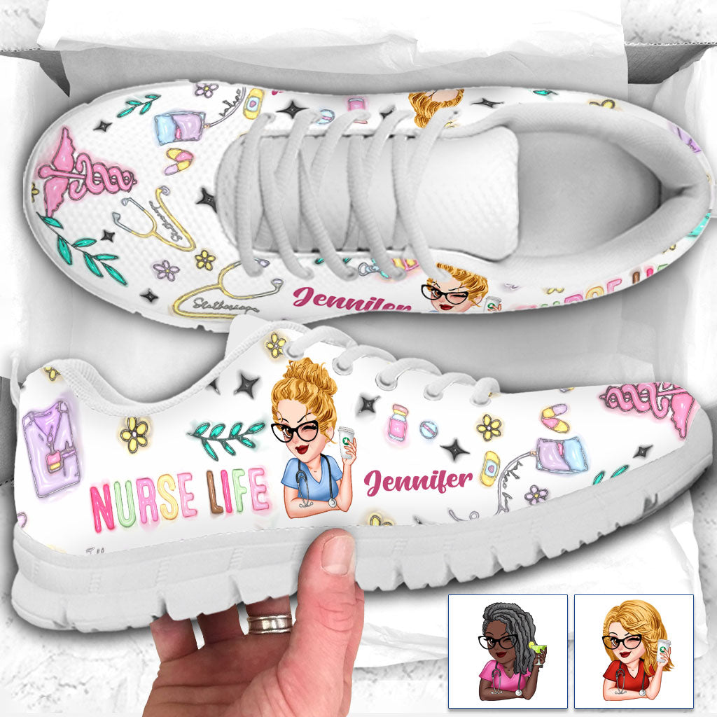 Nurse Life – Personalisierte Pflege-Sneaker