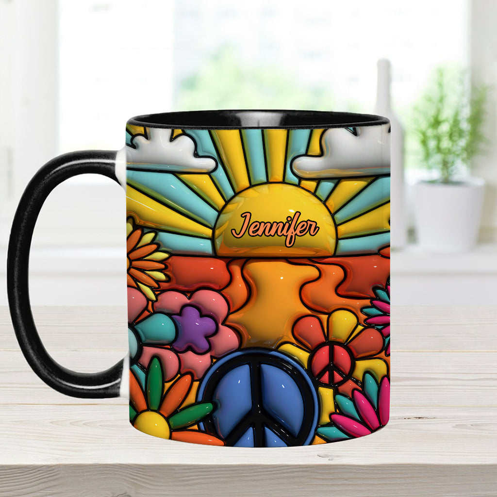 Hippie Soul – Personalisierte Tasse mit Hippie-Akzent
