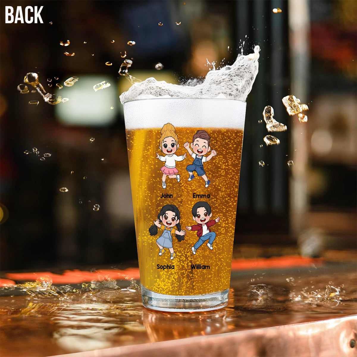Gründe zum Trinken – Personalisiertes Vater-Bierglas