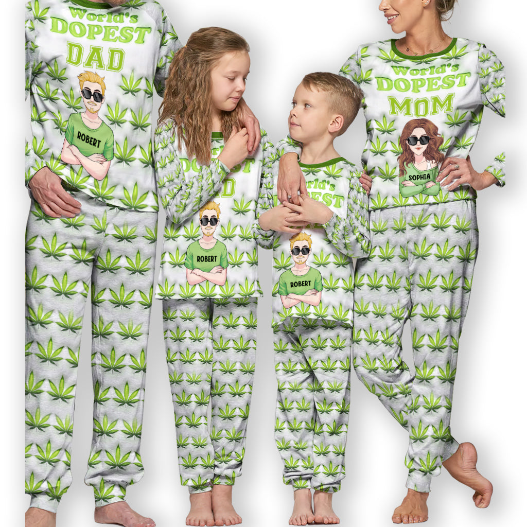 Dopest Dad Ever - Personalized Father Pajamas Set