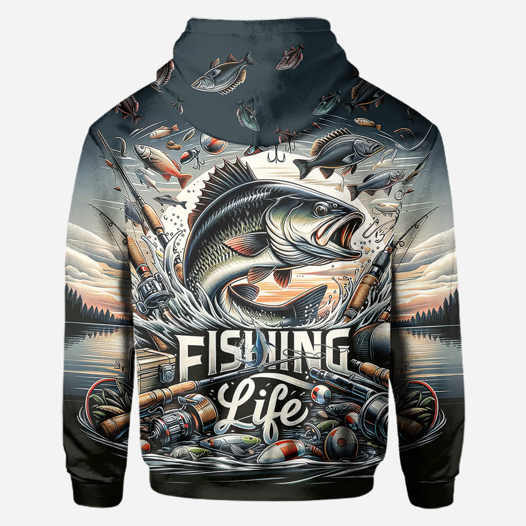 Fishing Life - Fishing All Over Shirt
