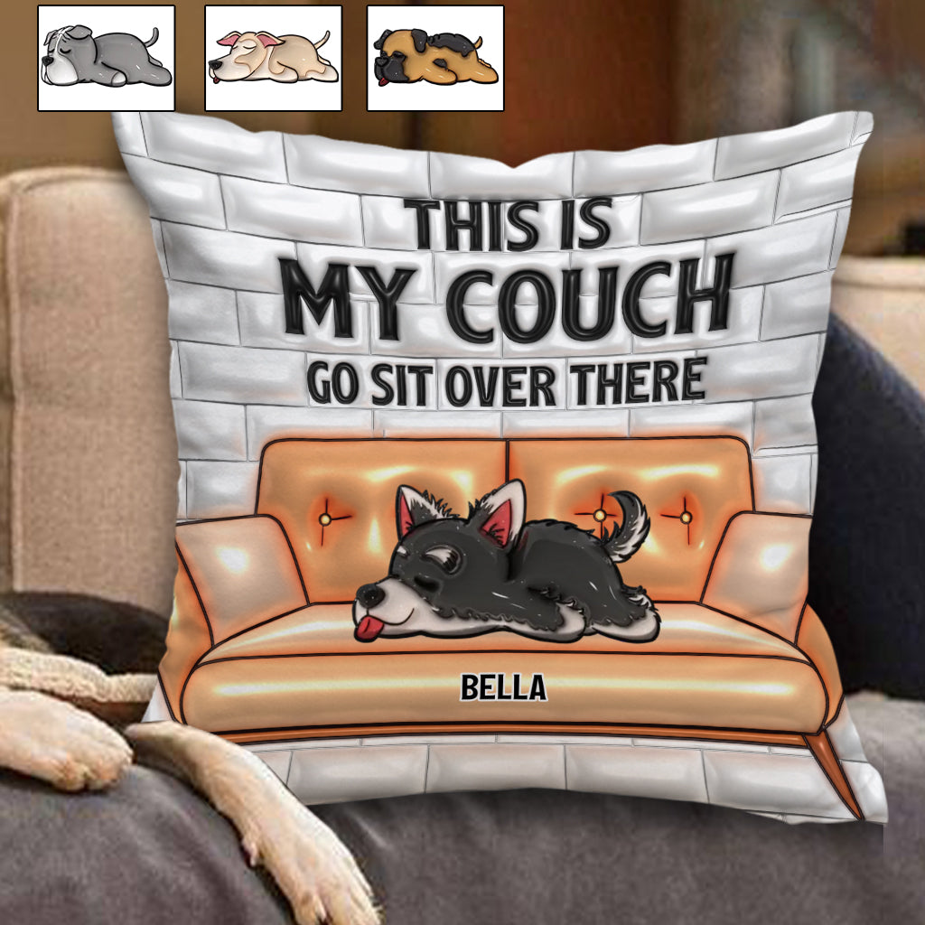 Das ist meine Couch – personalisiertes Hunde-Dekokissen