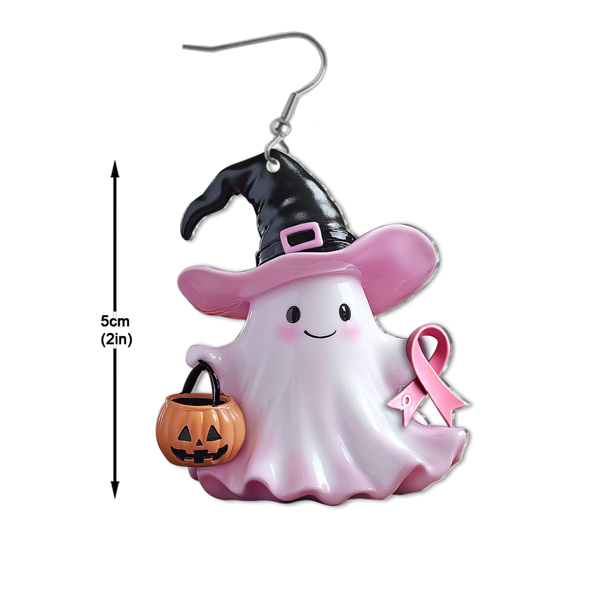 Brustkrebsbewusstsein – Personalisierte Ohrringe zum Thema Brustkrebs