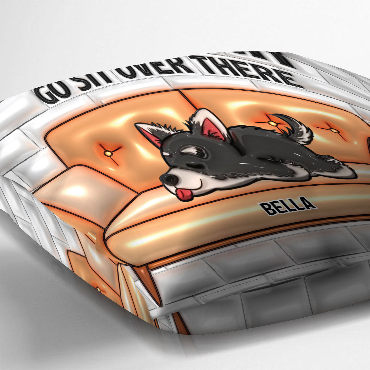 Das ist meine Couch – personalisiertes Hunde-Dekokissen