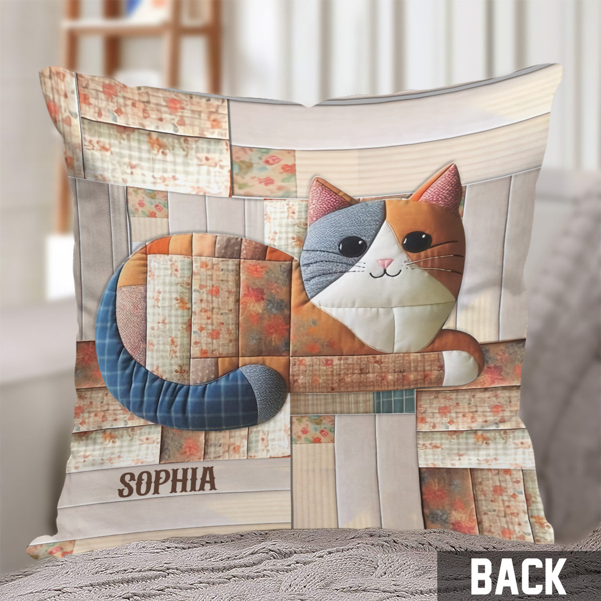 Niedliche Katze – personalisiertes Katzenkissen