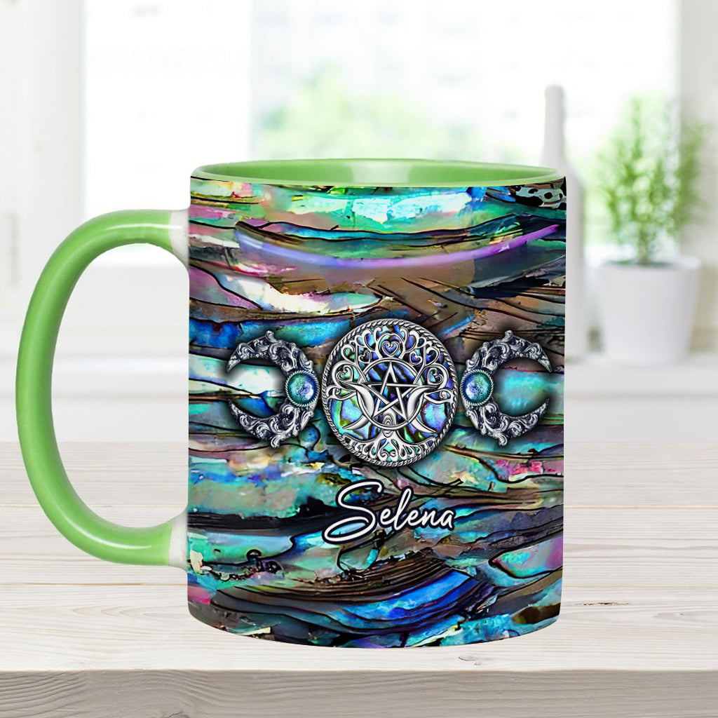 Dreifachmond – Wunderschöne Magie – Personalisierte Tasse mit Hexenmotiv