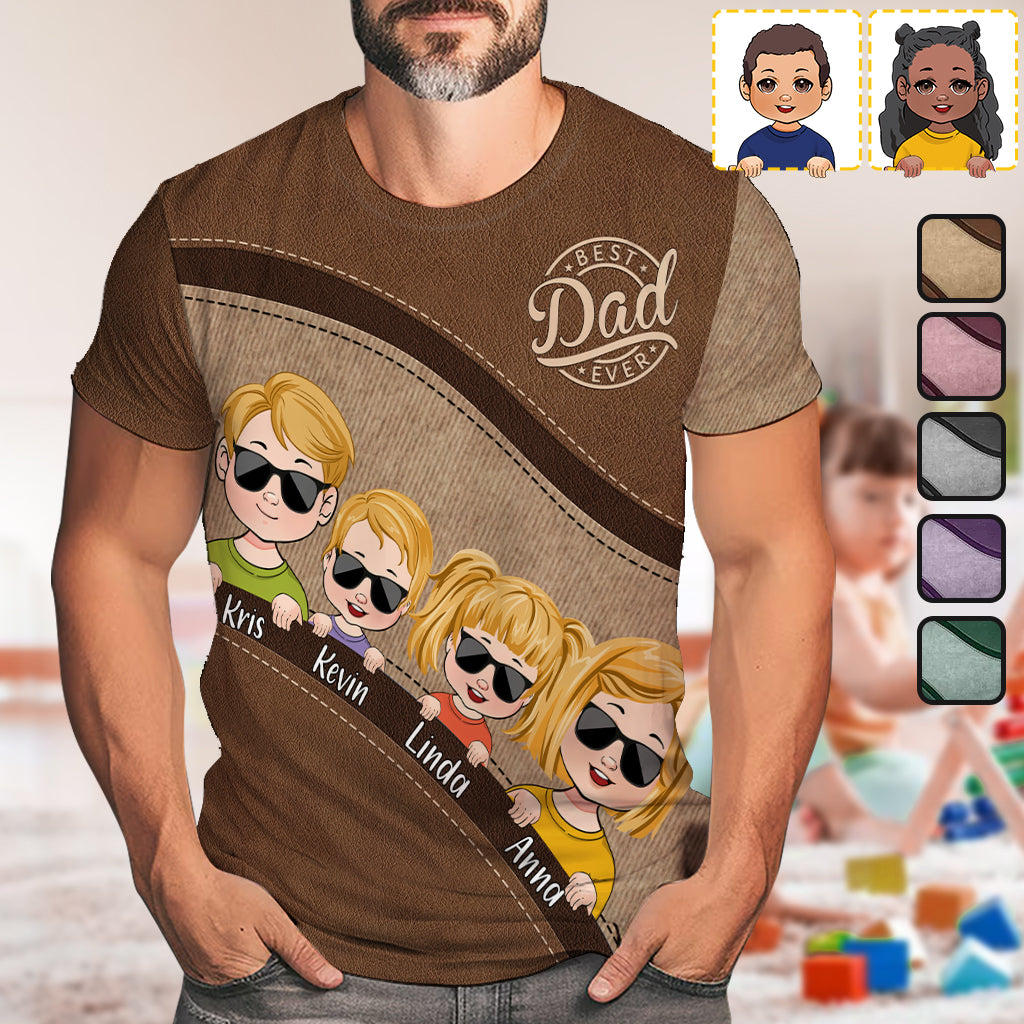 Papas Team – Unzerbrechliche Bindung – Personalisiertes Vater-Shirt