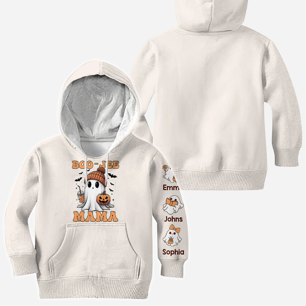 Halloween Boo Jee Mama - Personalisiertes Mutter-Shirt