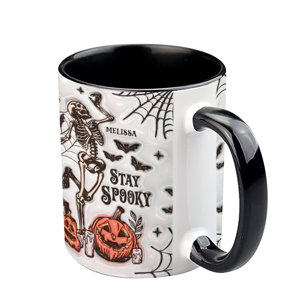 Stay Spooky - Personalized Skull Accent Mug