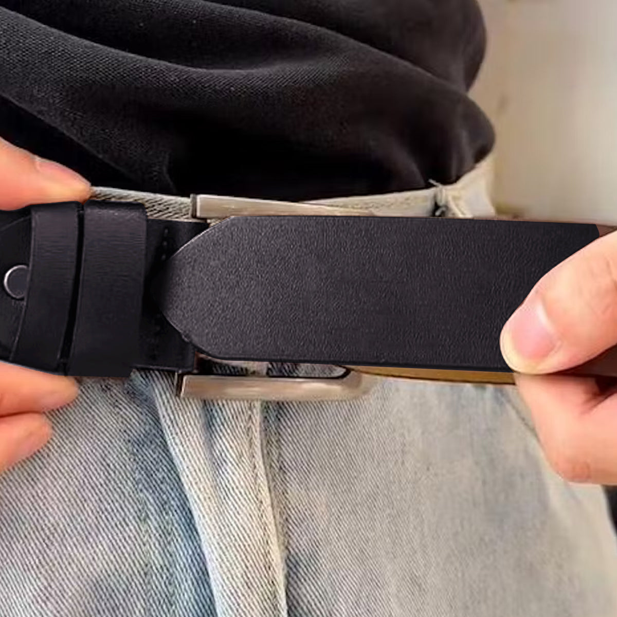 Congrats On Being My Husband - Personalized Couple Leather Belt