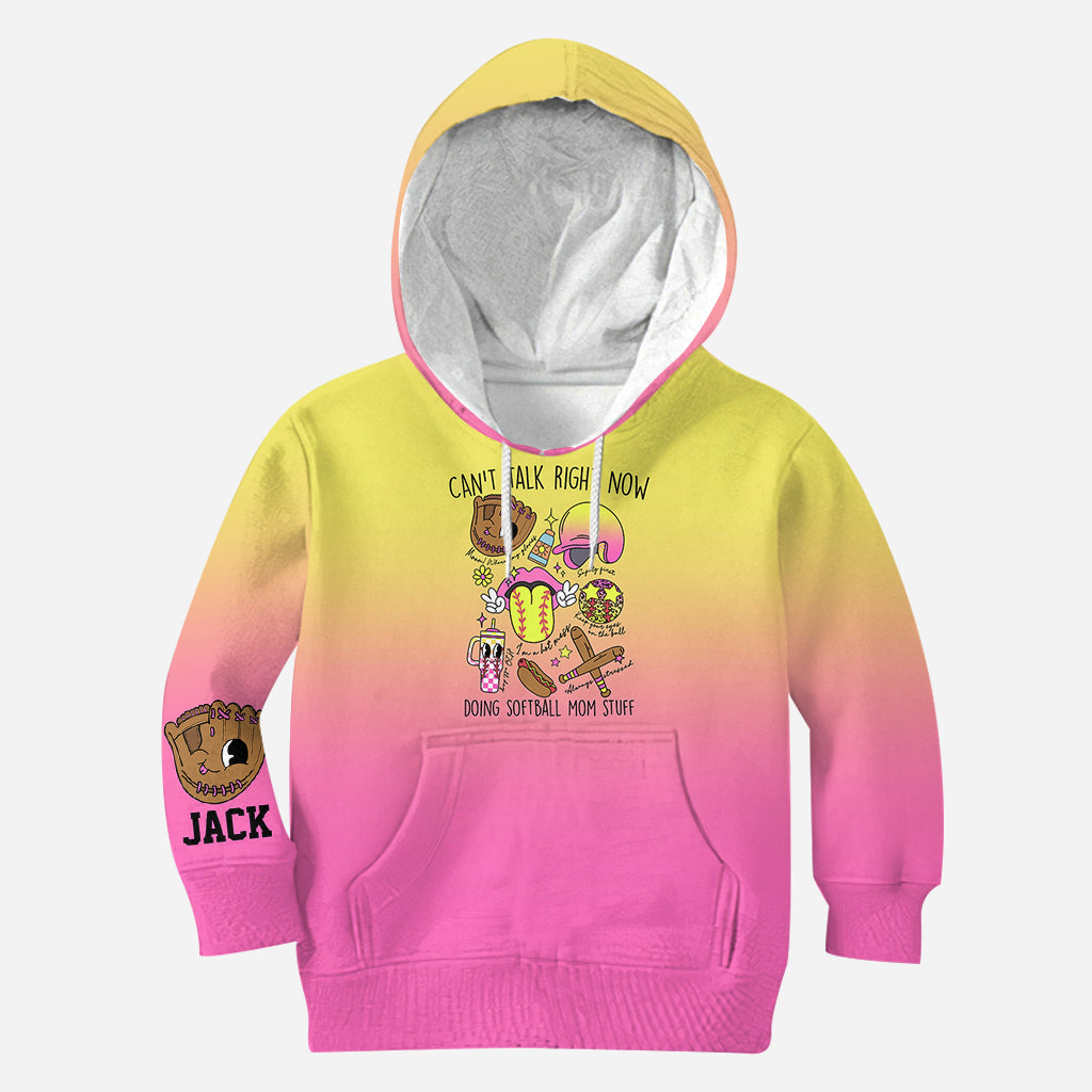 Softball-Mama-Artikel – Personalisiertes Softball-Shirt mit Allover-Print