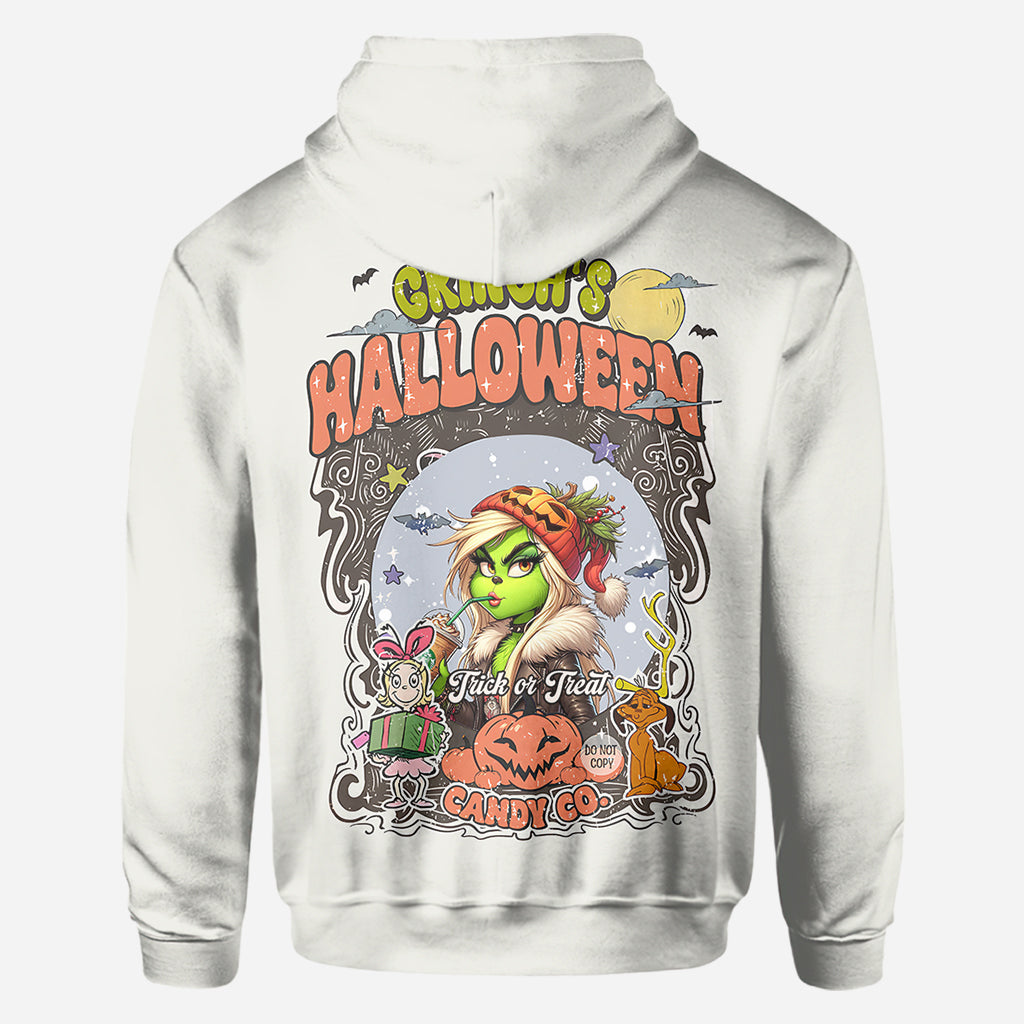 Grüne Kürbismama – Beliebiger Titel – Personalisiertes „Stole Christmas All Over“-Shirt