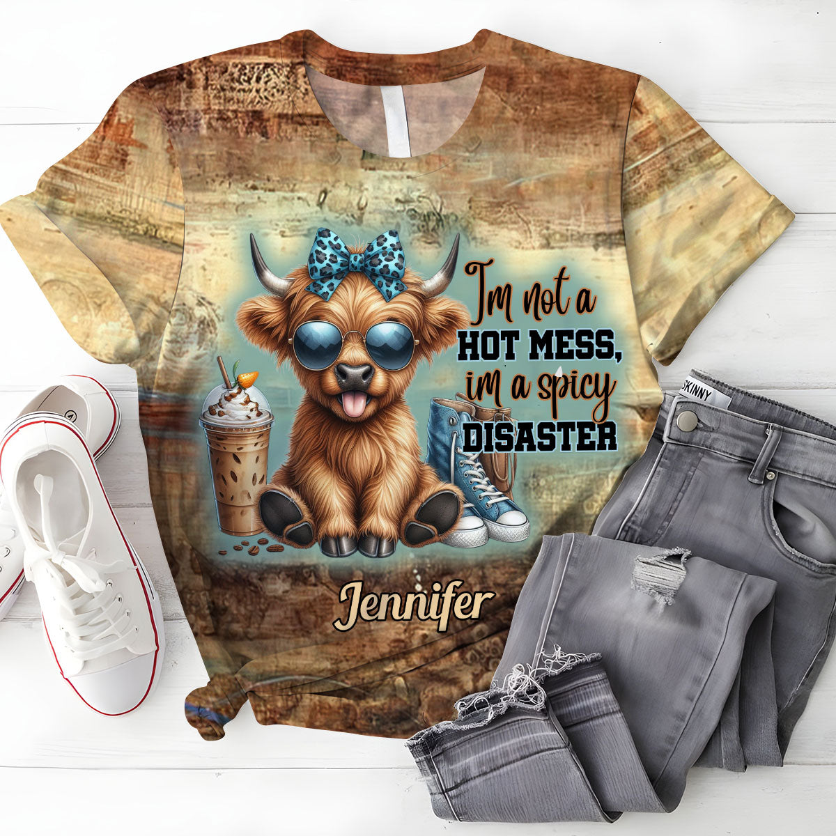 I'm Not A Hot Mess - Personalized All Over Shirt