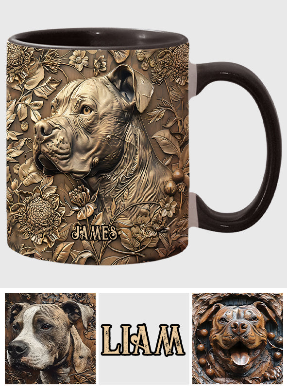 Cool Pitbull - Personalized Dog Accent Mug
