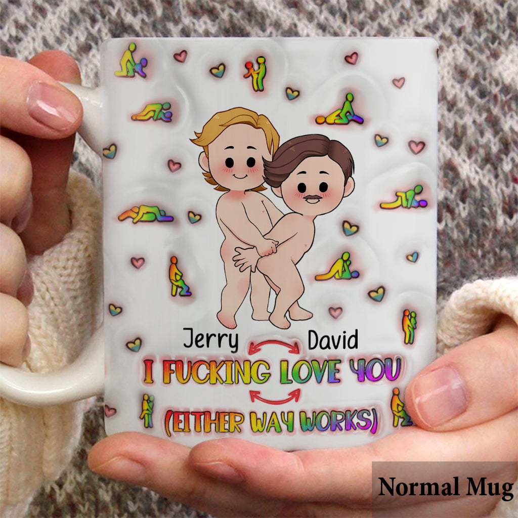 Ich liebe dich – Personalisierte Tasse zur Unterstützung der LGBT-Community