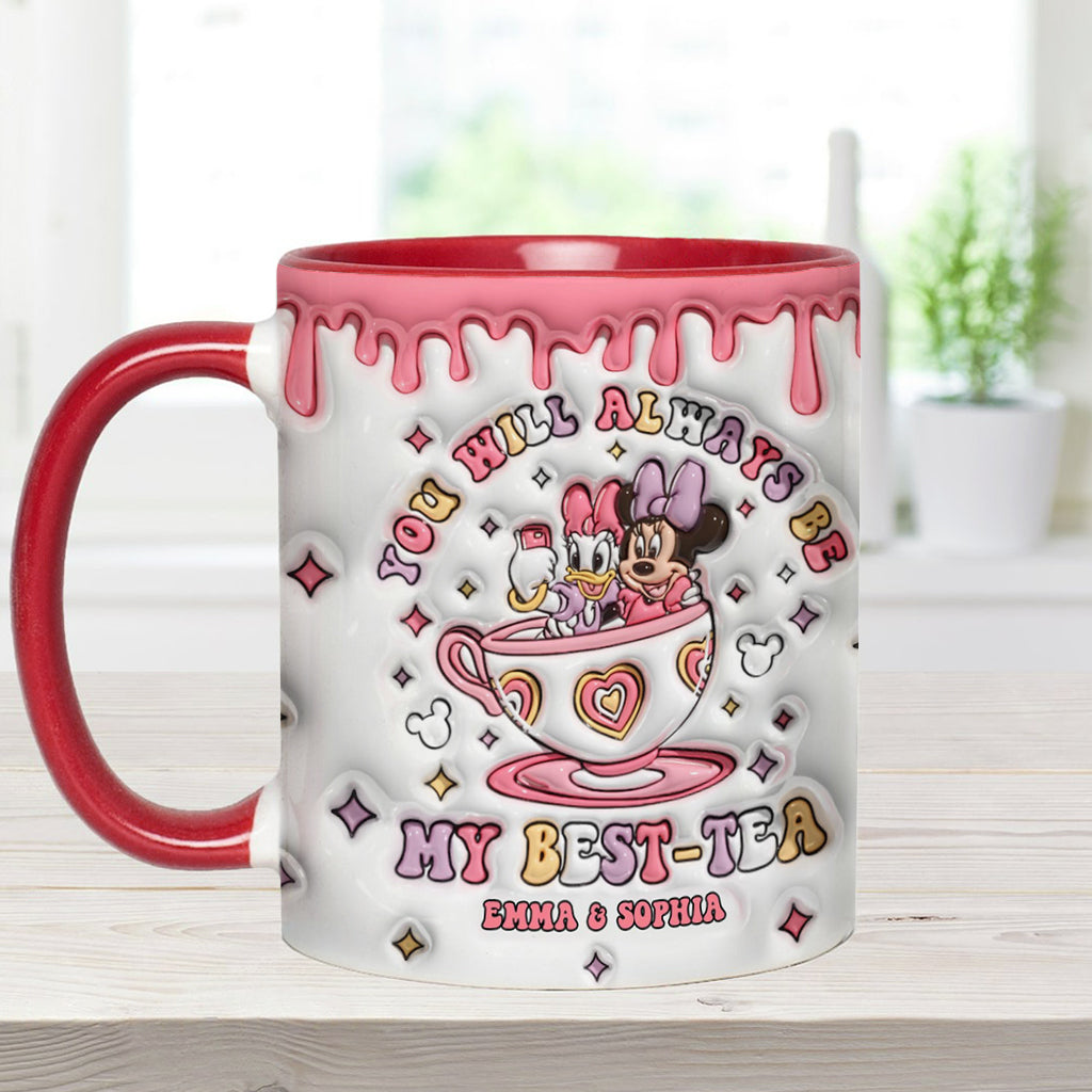 Du wirst immer meine Beste sein – Personalisierte Tasse mit dem Aufdruck „Beste Freundin“