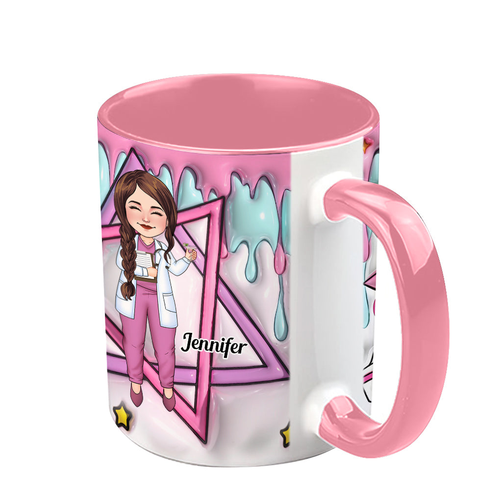 Stolze Krankenschwester – Personalisierte Tasse mit Krankenschwester-Akzent