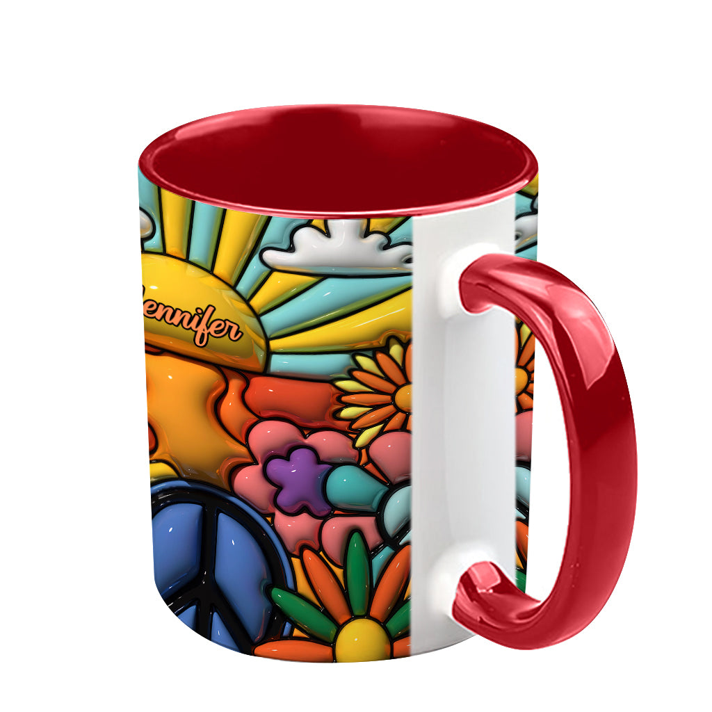 Hippie Soul – Personalisierte Tasse mit Hippie-Akzent