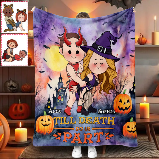 Bis dass der Tod uns scheidet – Personalisierte Pärchendecke