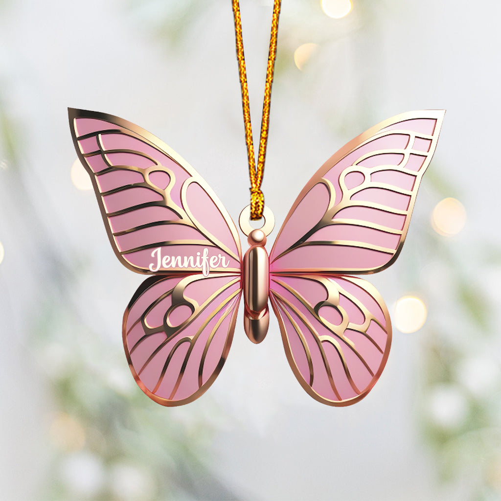 Love Butterflies - Personalized Butterfly Ornament