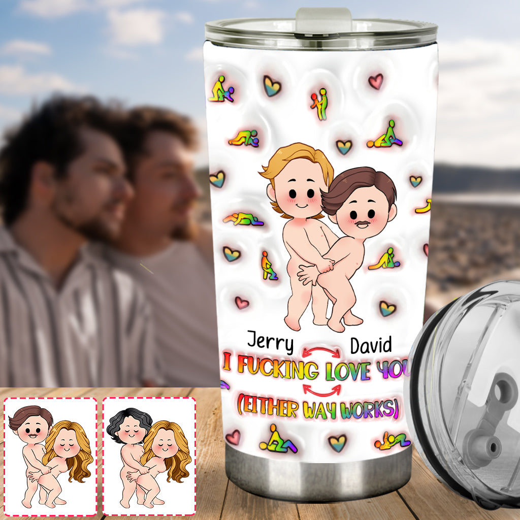 Ich liebe dich – Personalisierter LGBT-Unterstützungsbecher