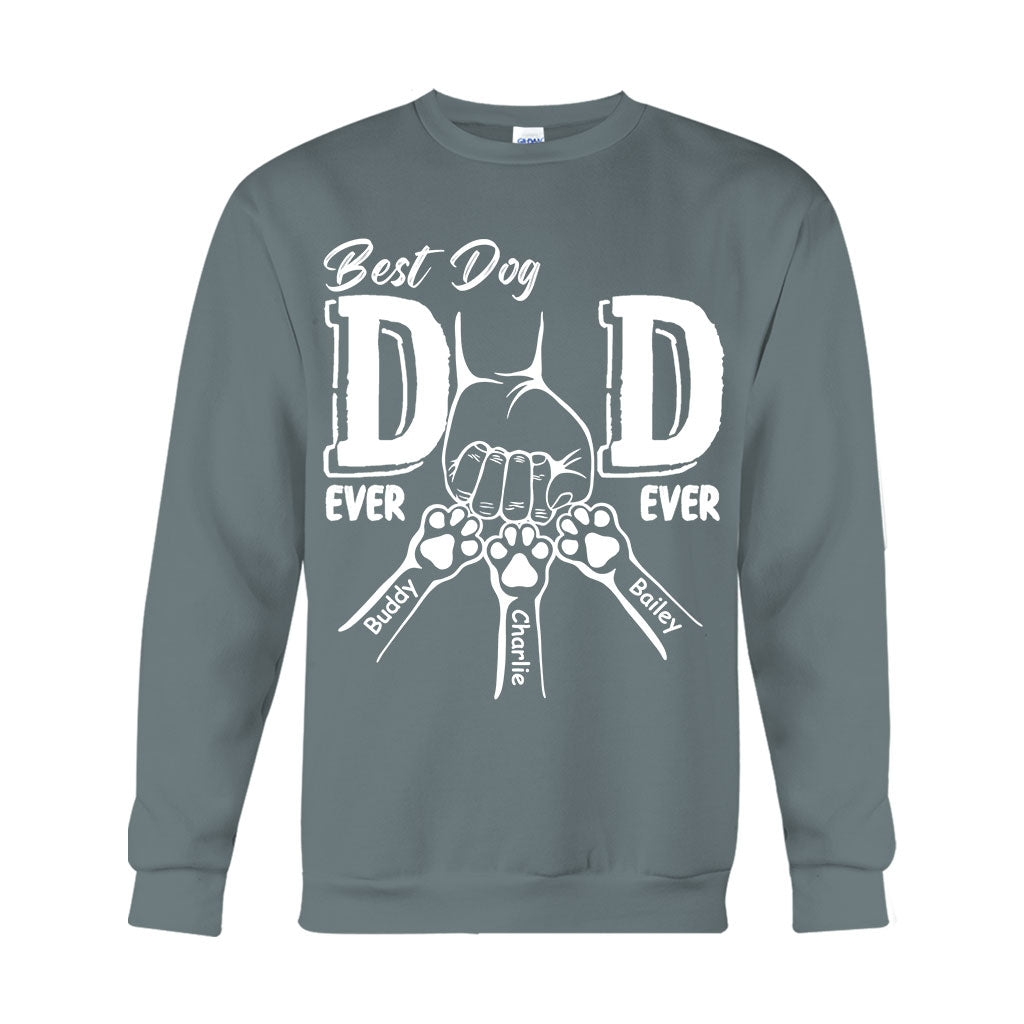 Der beste Hundepapa aller Zeiten – personalisiertes Hunde-T-Shirt und Hoodie